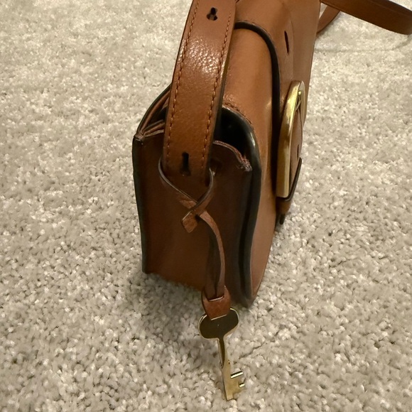 Fossil Brown Leather Crossbody Bag - Picture 2 of 5